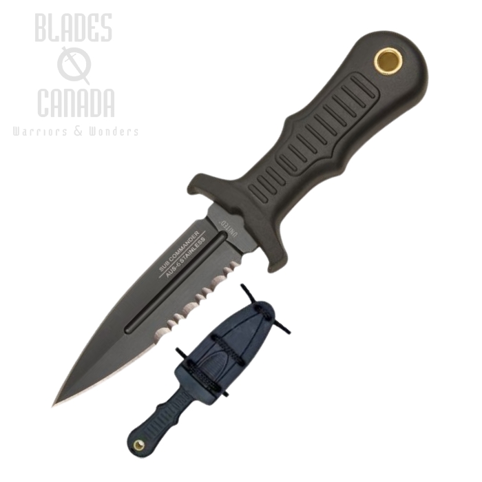 UC Sub Combat Commander Boot Knife, AUS 6, UC2724